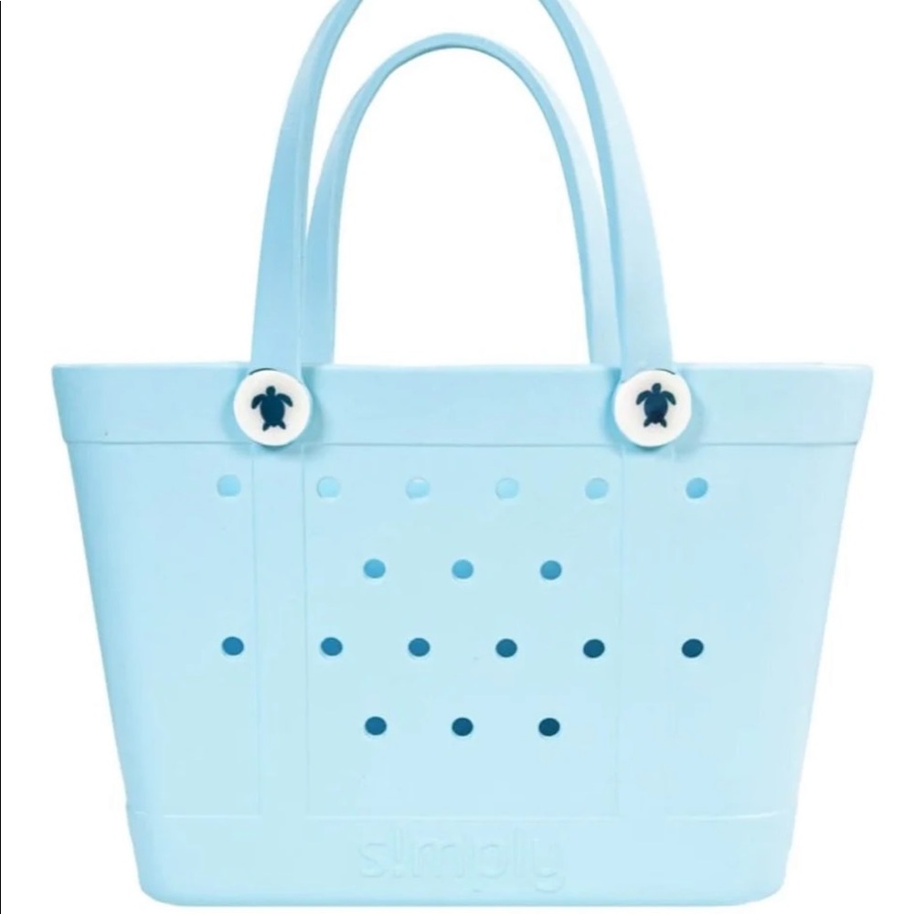 Simply southern small tote- cool blue